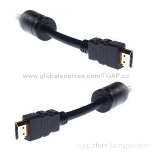 HDMI connection cable, HDMI 19-pin male connector, 2pcs gold-plated for reliable electrical contact